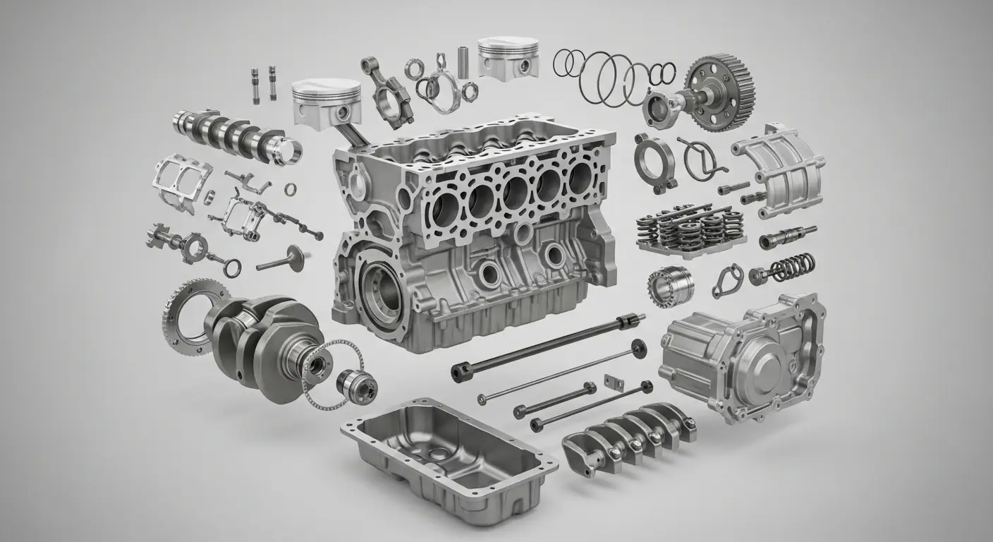 Engine Displacement Calculator 4 Engine Displacement Calculator - Engine block components