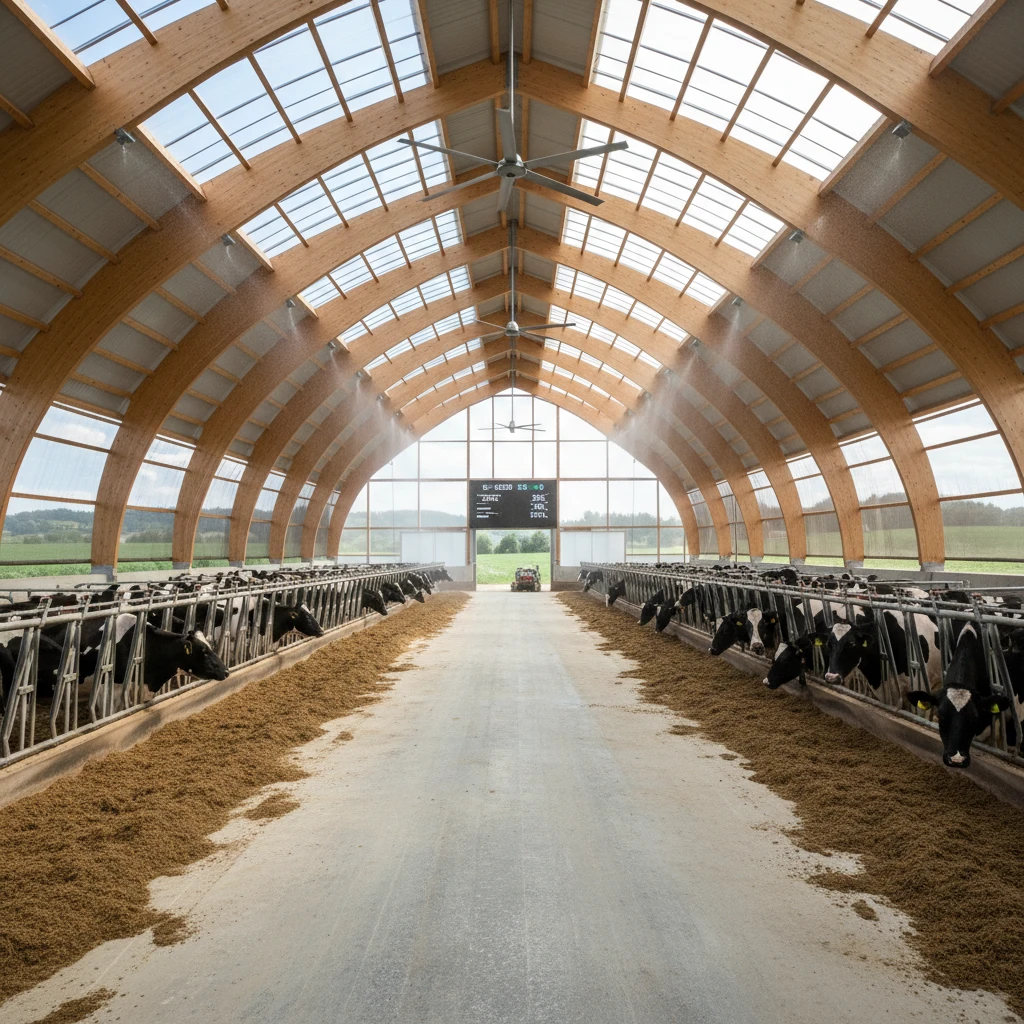 Dairy Farming 4 Dairy farming animal comfort in modern housing facilities