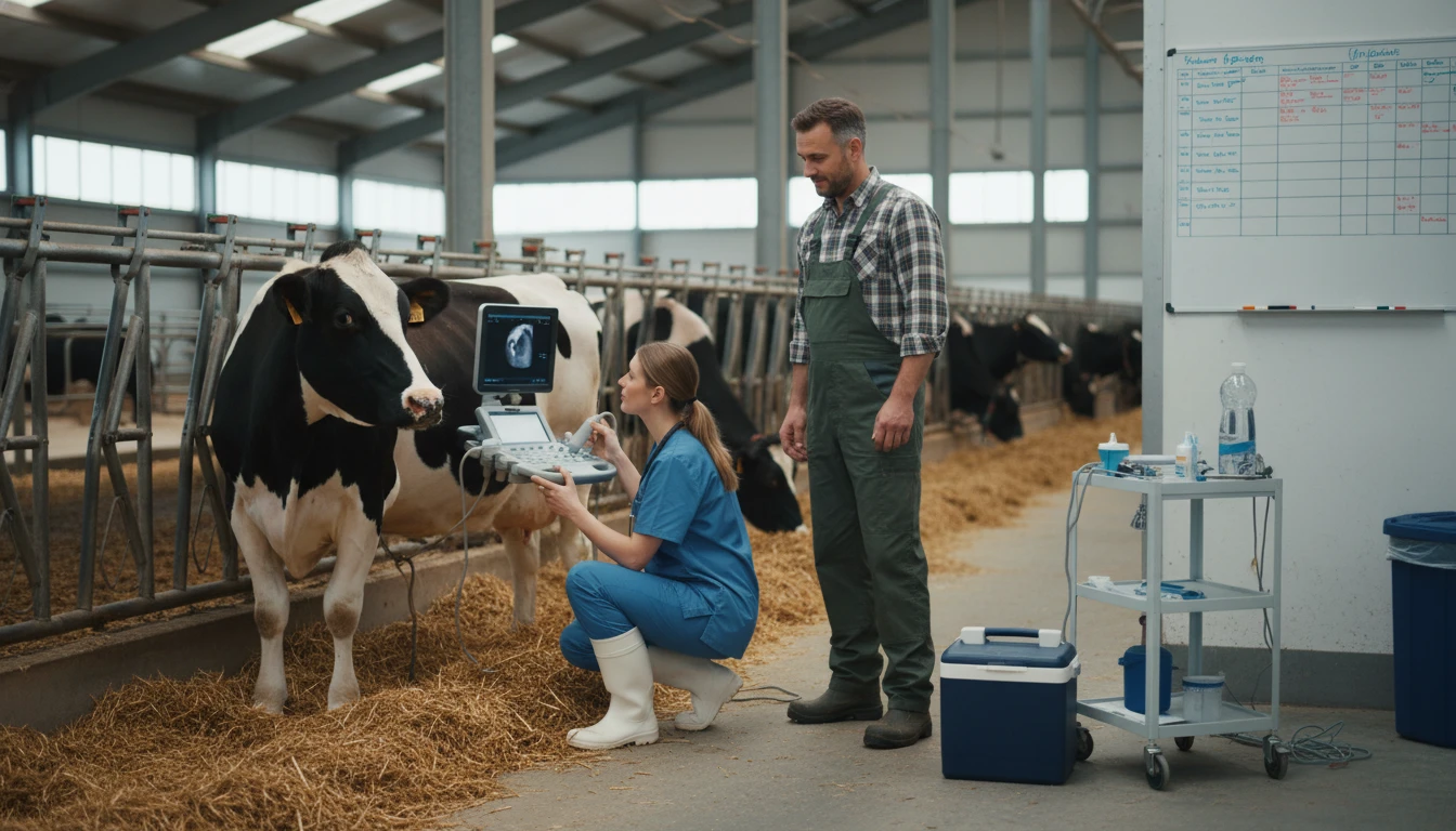 Dairy Farming 5 Veterinary care in modern dairy farming facility