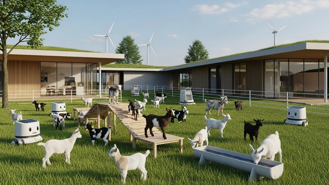 Goat Farming 6 Goat farming - Modern infrastructure and housing