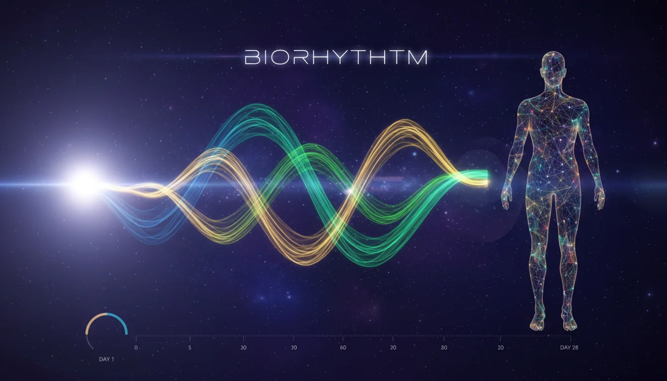 Biorhythm Calculator showing human energy cycles and patterns
