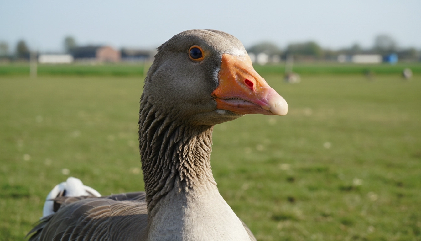 Goose Farming 4 Close-up of geese showing breed characteristics important for selection
