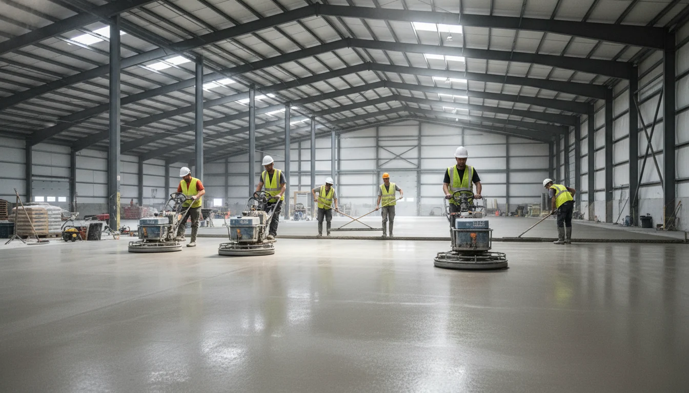 Concrete Slab Calculator 4 Commercial concrete slab installation