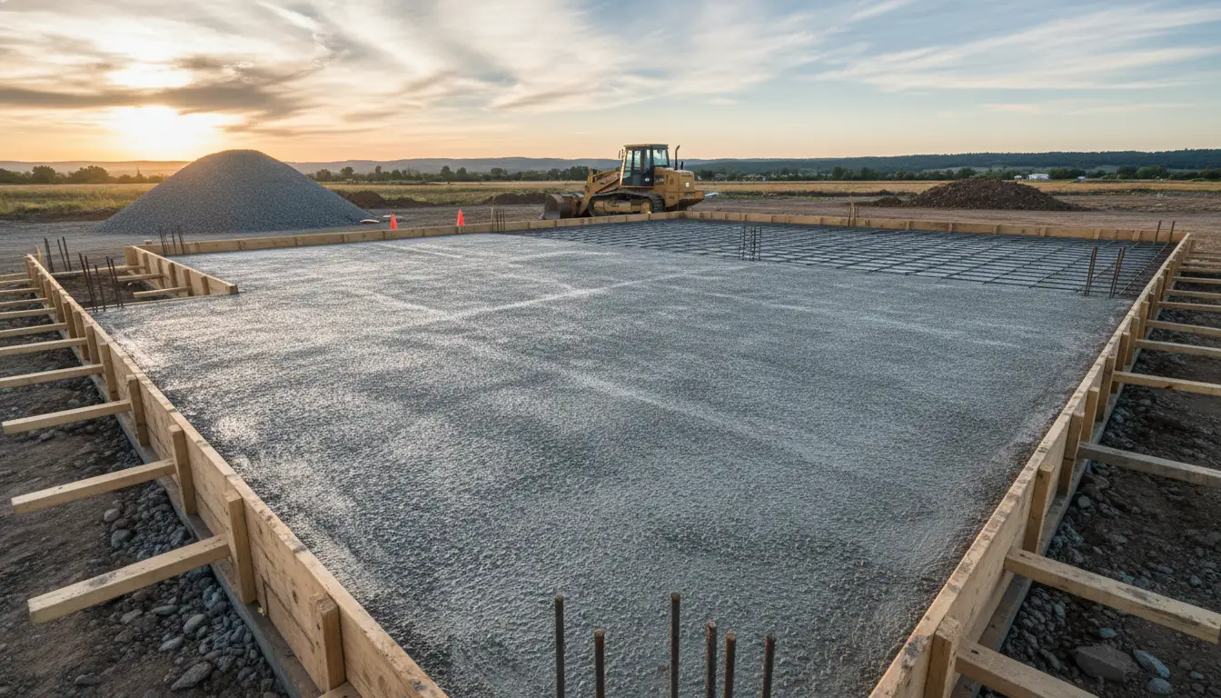 Concrete Slab Calculator 2 Concrete slab foundation for residential construction