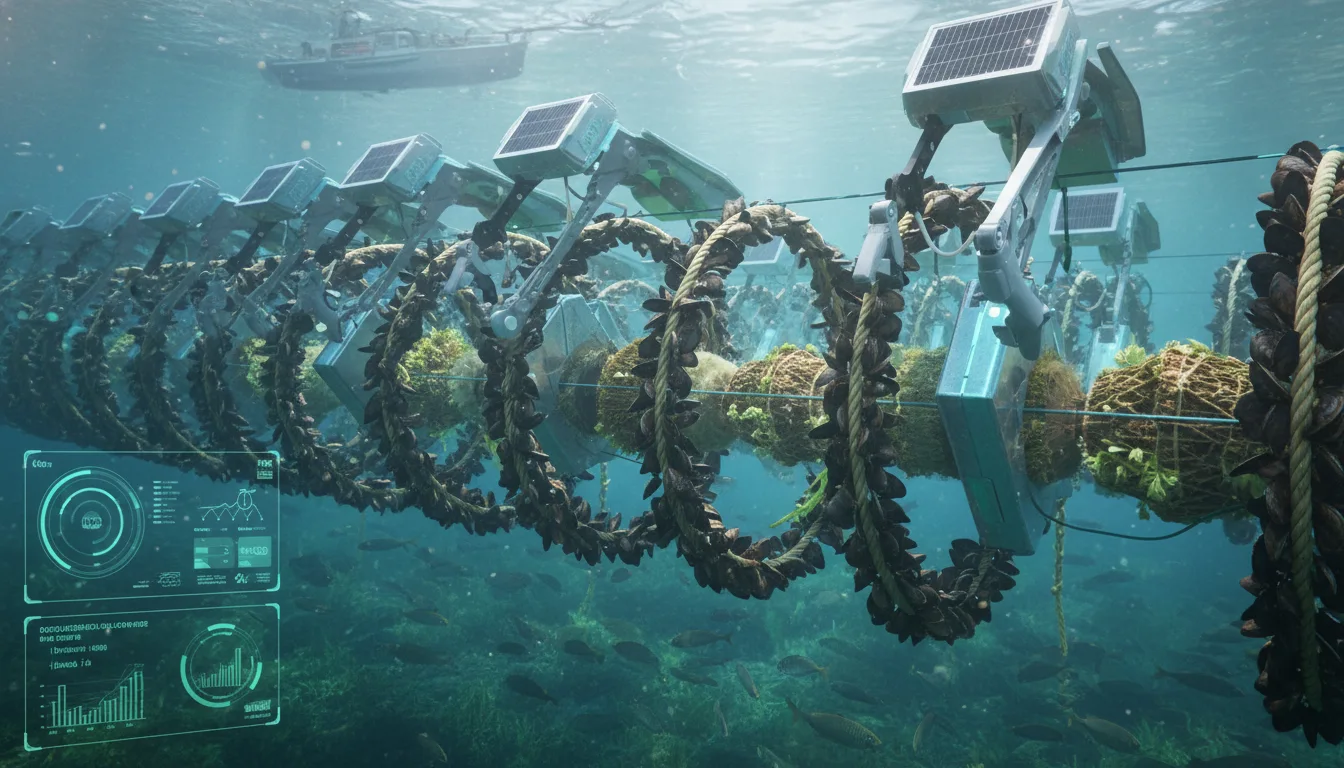 Mussel Farming 5 Future of mussel farming showing technological innovation and sustainable practices