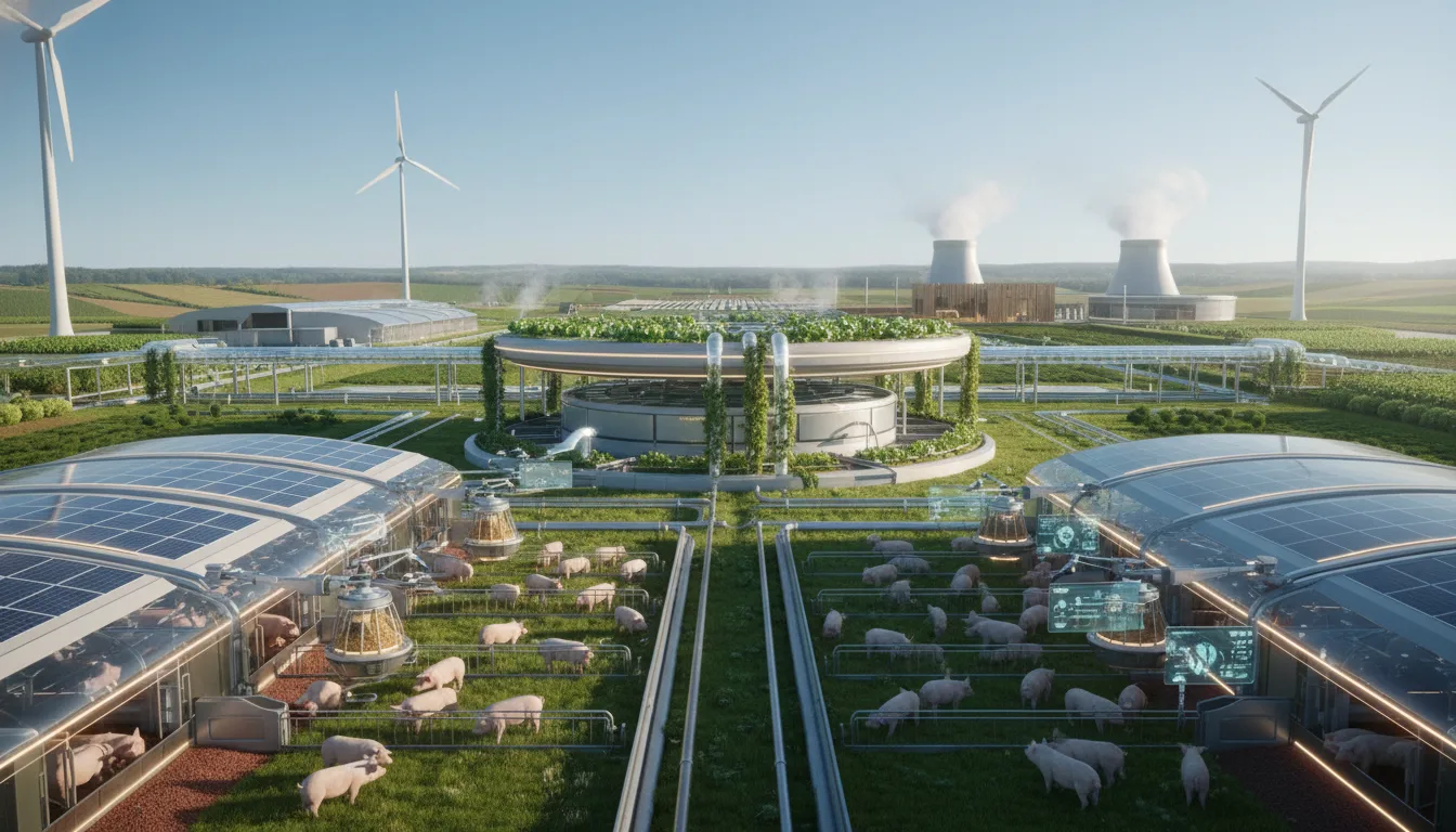 Pig Farming 5 Future of pig farming showing technological integration and sustainable practices