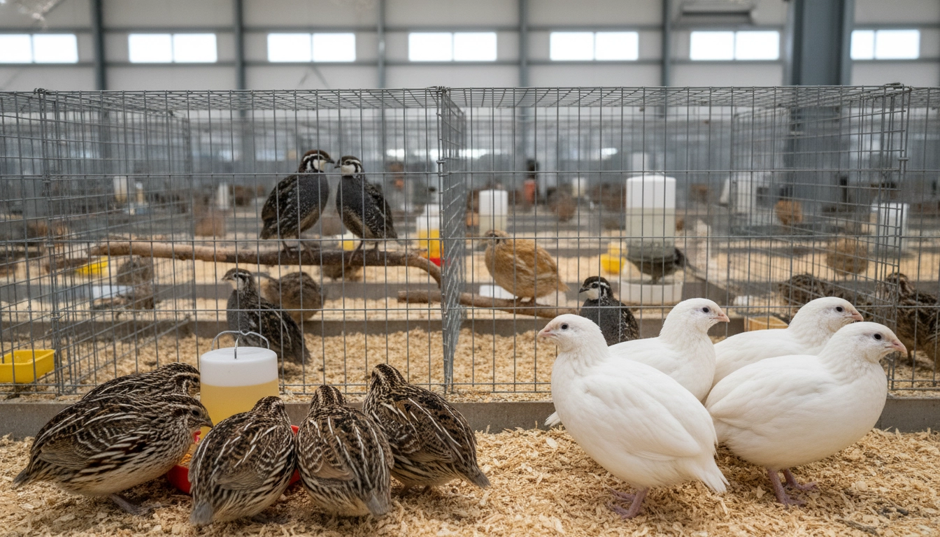 Quail Farming 4 Healthy quail breeds commonly used in commercial operations