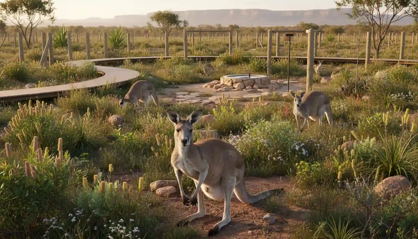 Kangaroo Ranching 1 Kangaroo ranching landscape showing sustainable habitat management