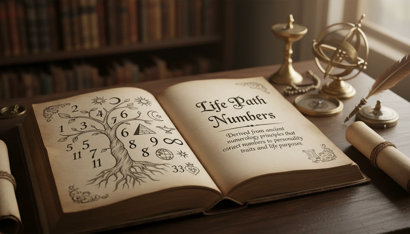 Life Path Number Calculator 3 Person meditating with numbers floating around