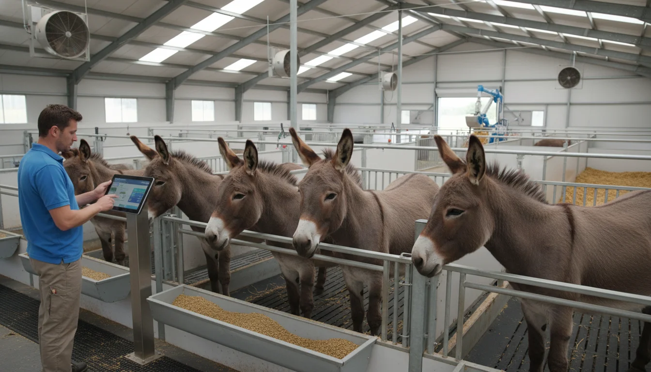 Donkey Farming - modern agriculture and livestock management