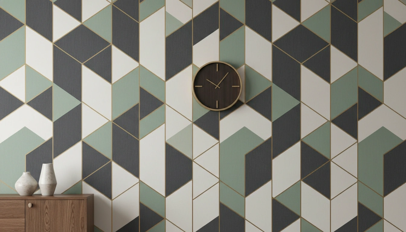 Wallpaper Calculator 2 Modern geometric wallpaper design