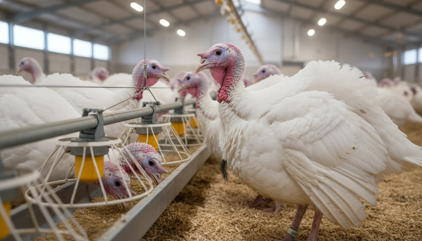 modern turkey farming best practices close up view