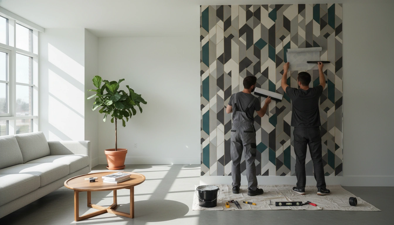 Wallpaper Calculator 1 Wallpaper Calculator - Modern wallpaper with precise measurements