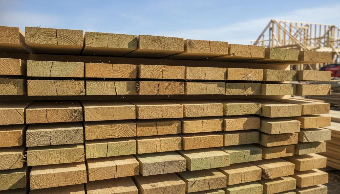 Pine boards for construction projects