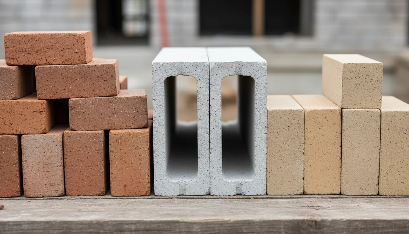 Bricks Calculator 1 Bricks Calculator - Visual guide to different brick sizes and types for construction projects