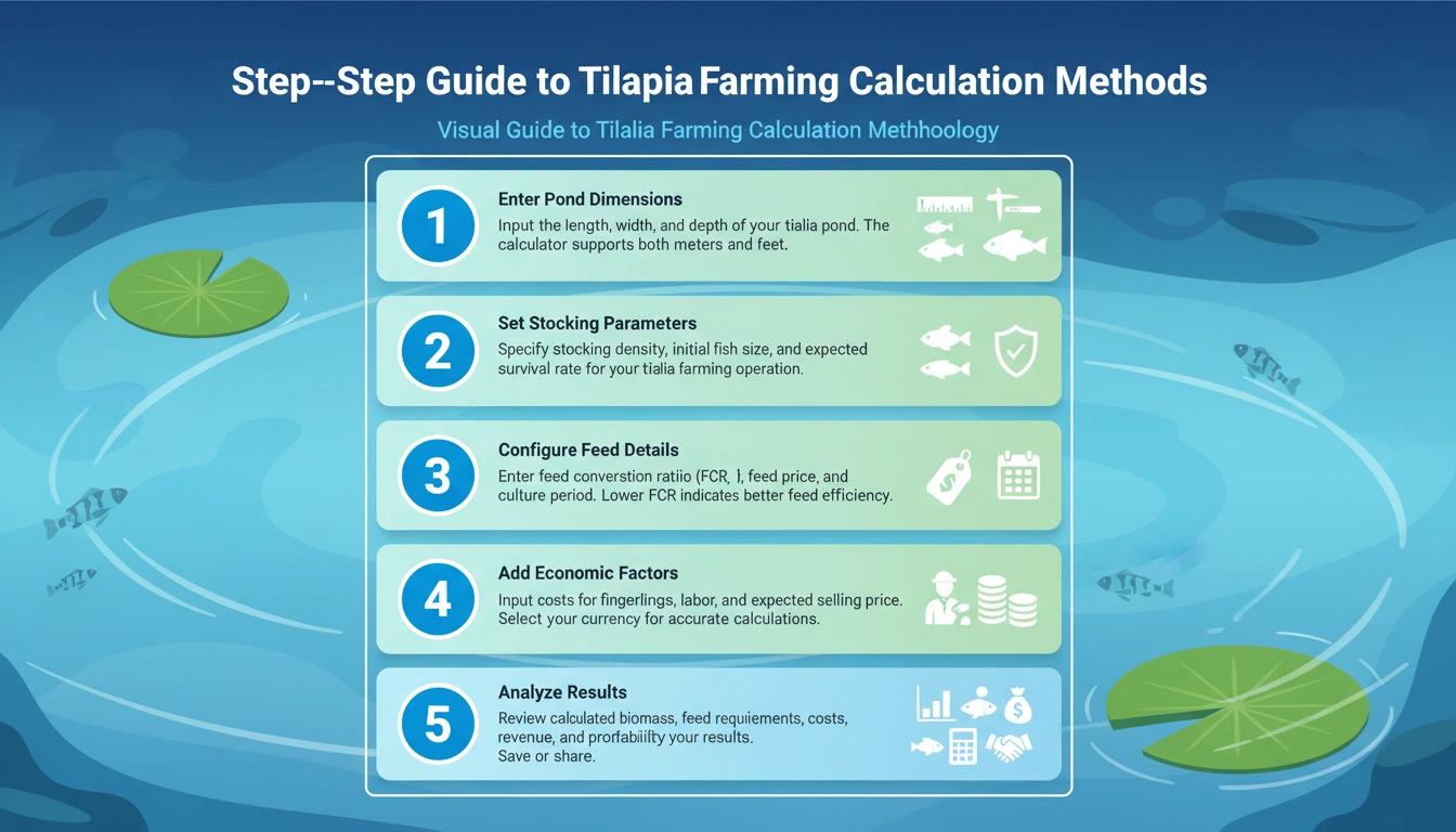 Step-by-step guide to tilapia farming calculation methods