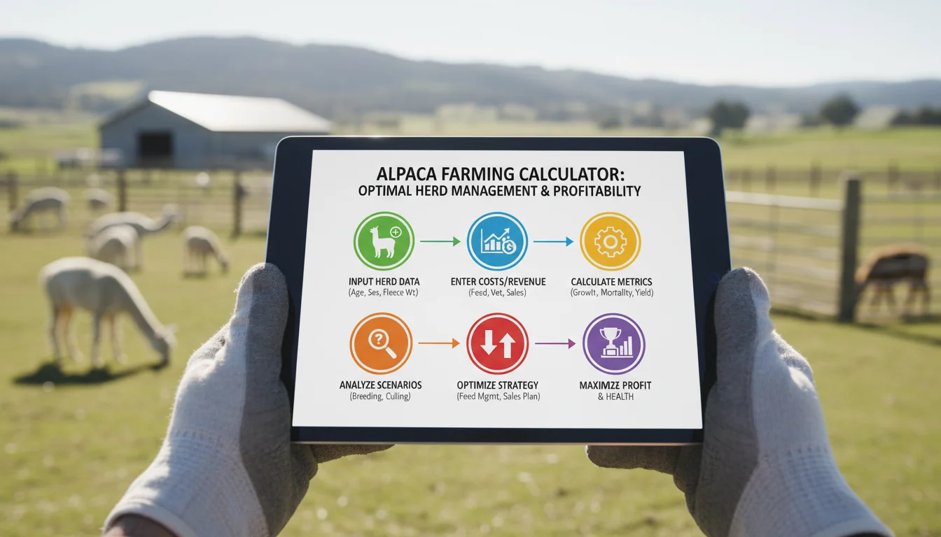 Step by step guide to using alpaca farming calculator for optimal herd management and profitability