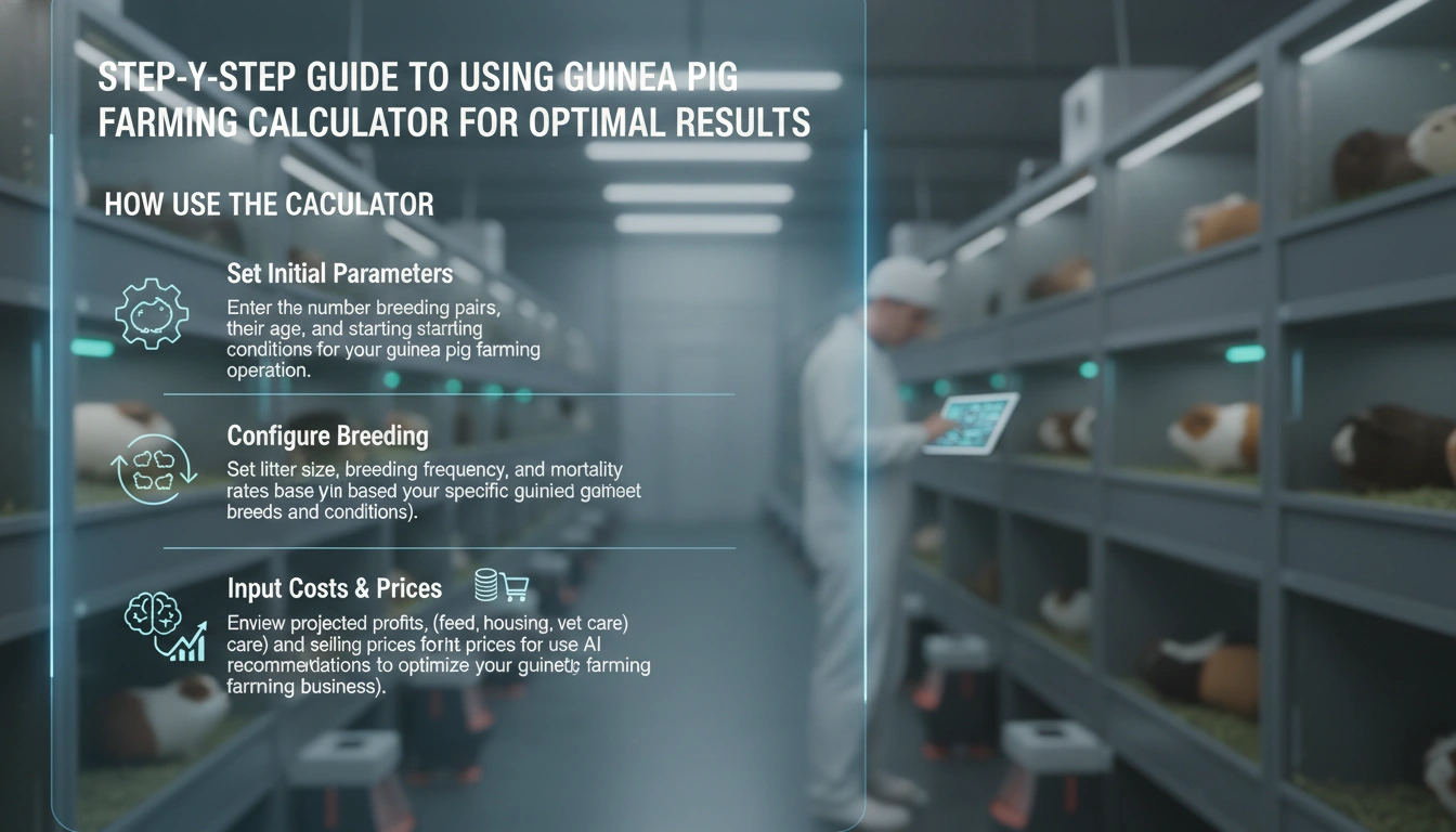 Step by step guide to using guinea pig farming calculator for optimal results